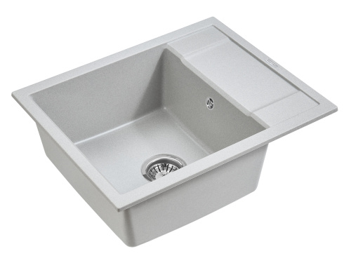 Кухонная мойка Paulmark FLUGEN 50-600 PM216050-GR 60х50 цвет серый - фото 2